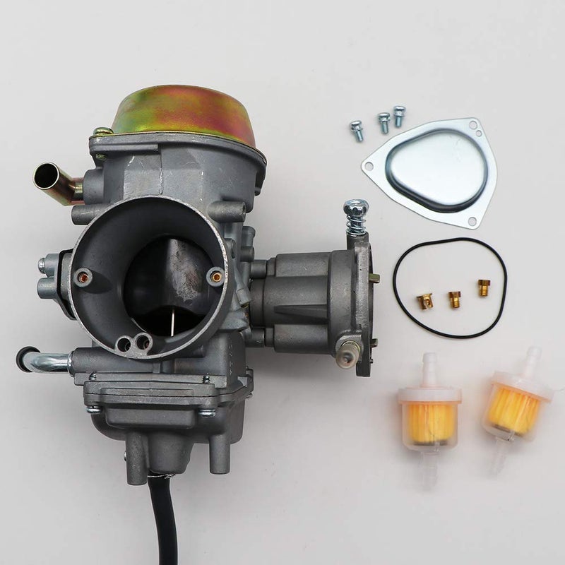 KIPA Carburetor For Yamaha RHINO 660 YFM660 YXR660FA YXR660FSE YXR660FH YXR660 Hunter UTV ATV 2004 2005 2006 2007 Replace OEM part number 5KM-14901-00-00 2Pcs New Main jets & 2Pcs Fuel Filters - Image 5